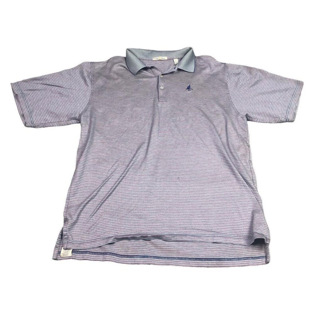 Peter Millar Mutilcolor Striped Polo Shirt Adult Size XL